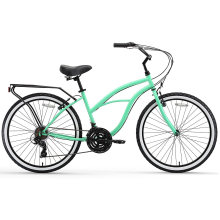 26" 3s Around The Block Women′s Cruiser Bike with Rear Rack